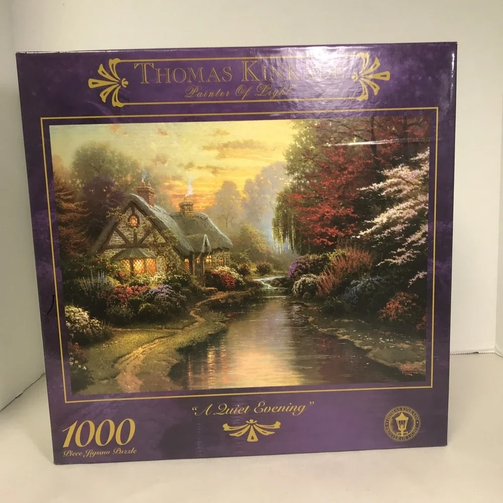 Sealed Thomas Kinkade | A QUIET EVENING | 1,000 Piece  Puzzle‎  27'' x 20''